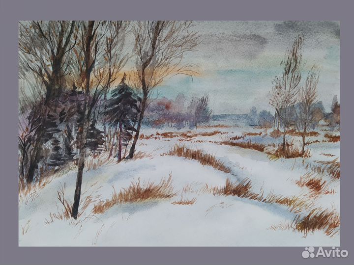 Картины этюды наброски живопись пейзаж акварель