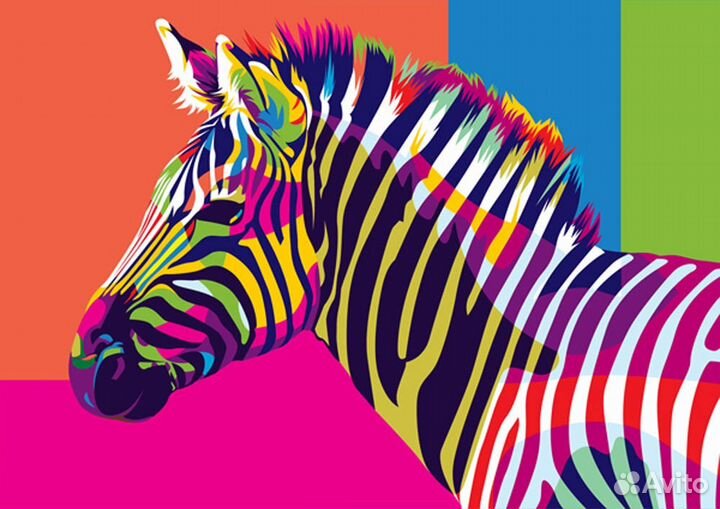 Картины по номерам - Радужные животные