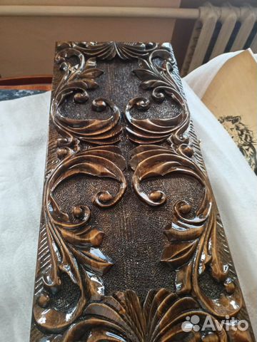 Нарды ручной работы со стеклом