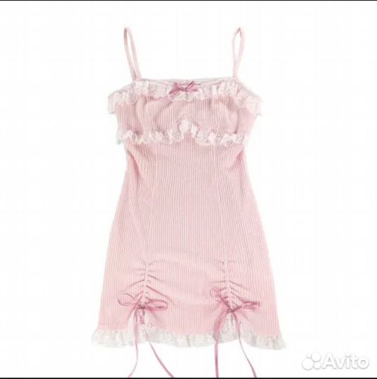 Платье розовое cutecore