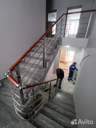 Перила с пвх поручнем