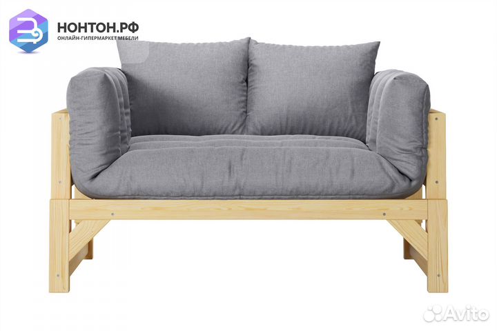 Диван кушетка Амбер светло-серый