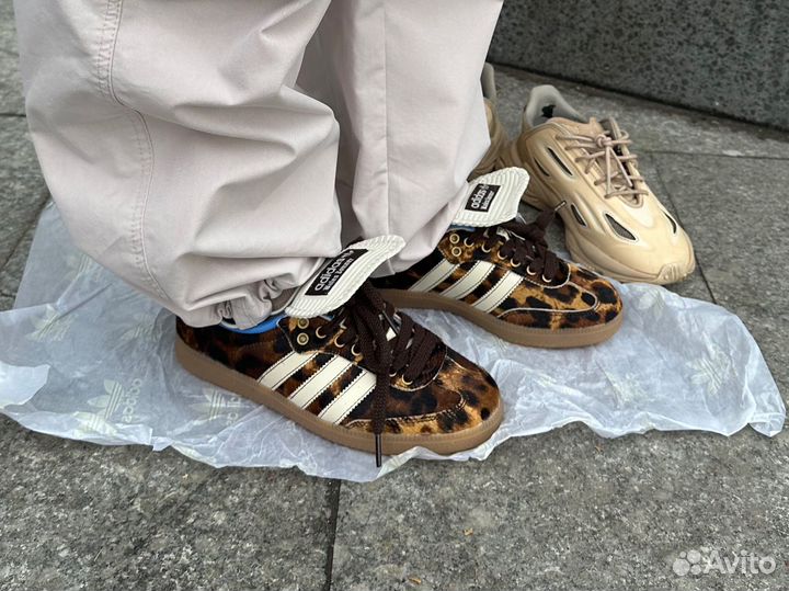 Adidas самба леопард