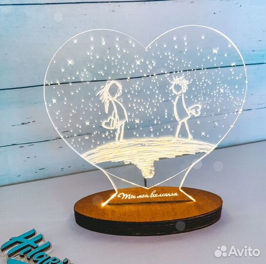 Детский светильник 3D ночник на подарок