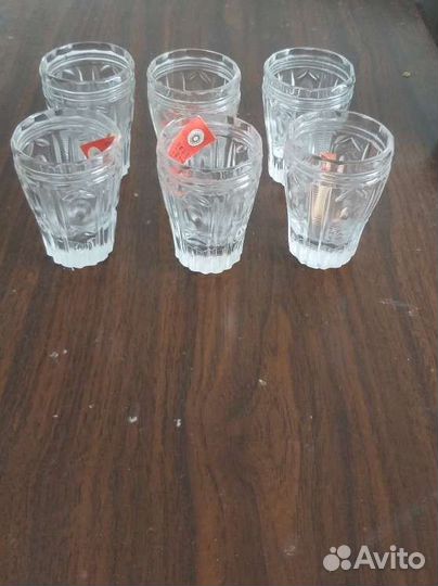 Стопки хрустальные СССР новые