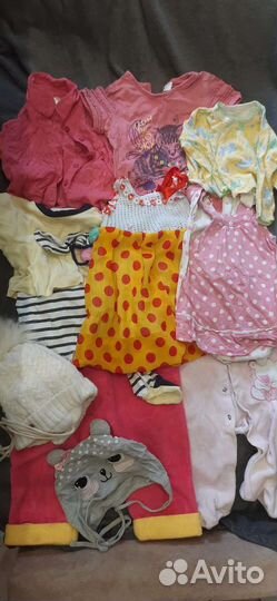 Вещи пакетом на девочку 0-1 год