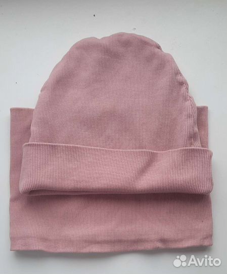 Комплект шапка и снуд для девочки