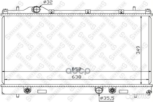 1026742SX радиатор системы охлаждения Chrysler