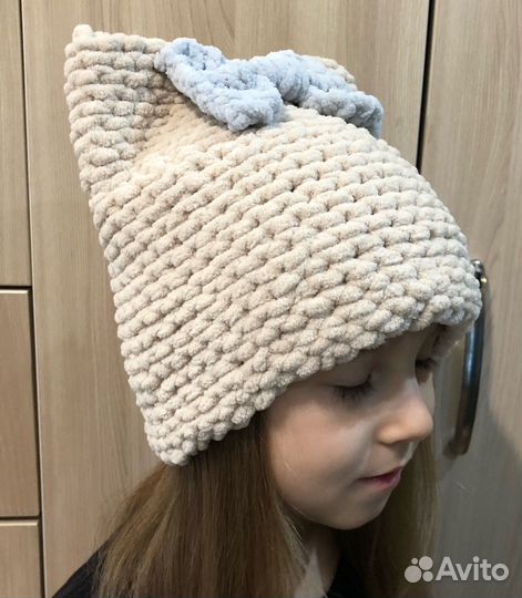Шапка детская (котошапка)