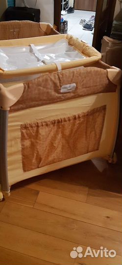 Манеж-кровать+ доп.матрас, привезу