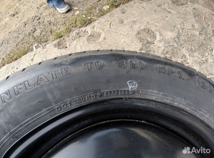 Запасное колесо докатка 5*114.3 165/90/18