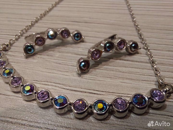 Сваровски. Украшение. Колье и серьги