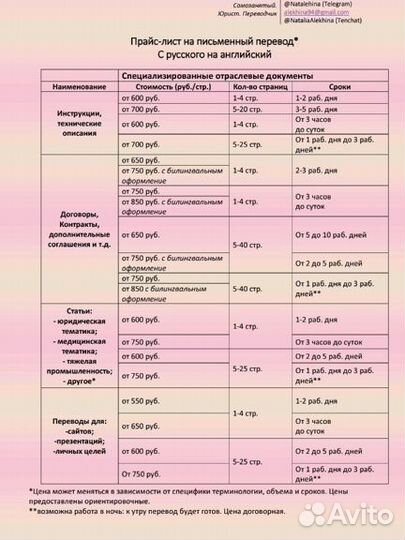 Переводчик английского языка (с юр. образованием)