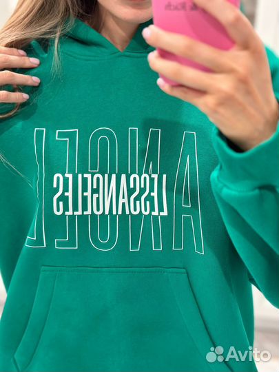 Костюм спортивный зеленый оверсайз S-L