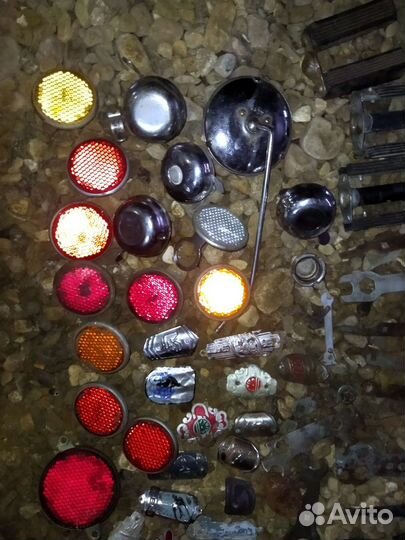 Велосипед СССР шильдик катафот подсумок зеркало