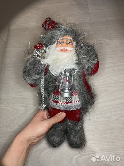 Дед мороз под елку 30 см новый