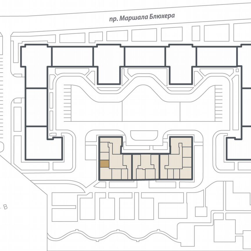 Квартира-студия, 25 м², 3/16 эт.