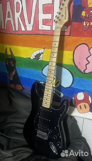 Электрогитара с комбиком и чехлом