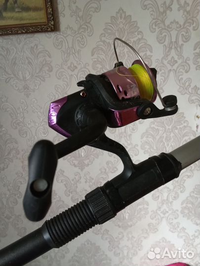 Удочка с катушкой бу