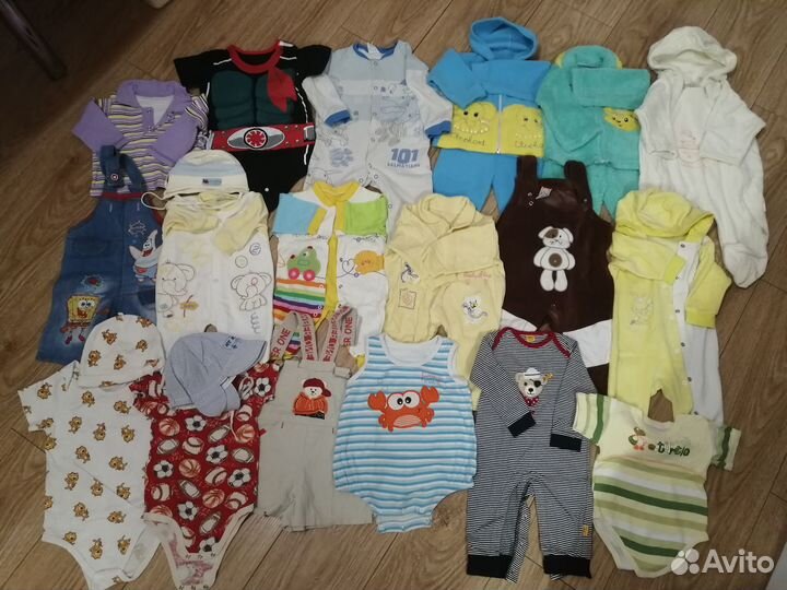 Вещи пакетом на мальчика от 56 до 68 размер