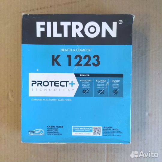 Фильтр салона пылевой filtron K1223