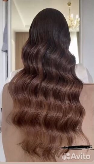 Волосы для наращивания 60 см бу