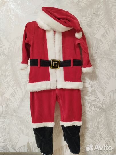 Новогодний костюм санты mothercare