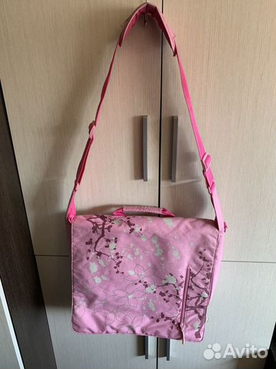 Cумка для ноутбука (гламурная) розовая