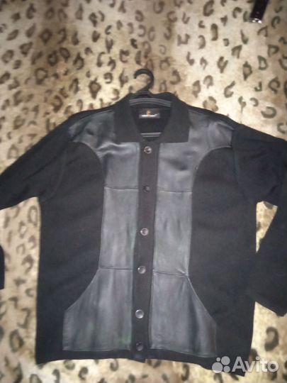 Мотокуртка кожаная мужская