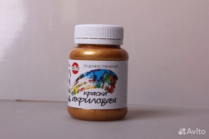 Серебро, золото, бронза - акриловые краски