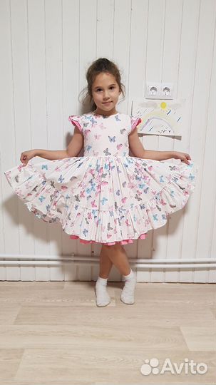 Платье для девочки нарядное 128