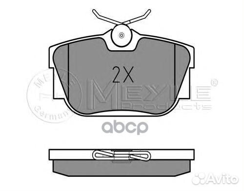Колодки тормозные 0252344616W Meyle