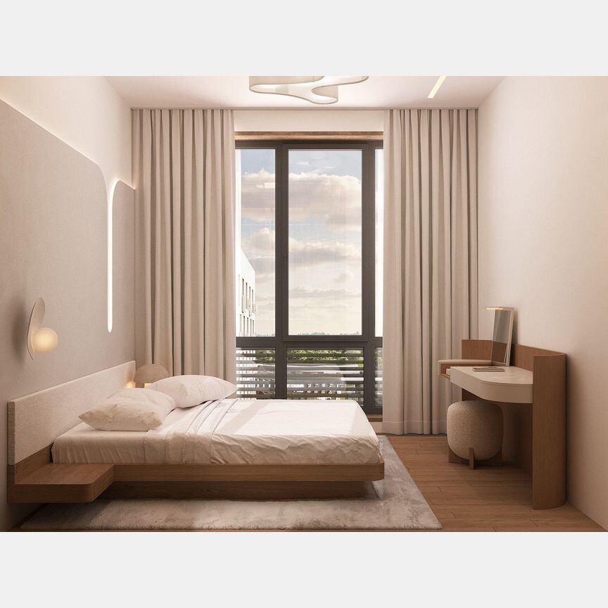 2-к. квартира, 51,9 м², 6/16 эт.