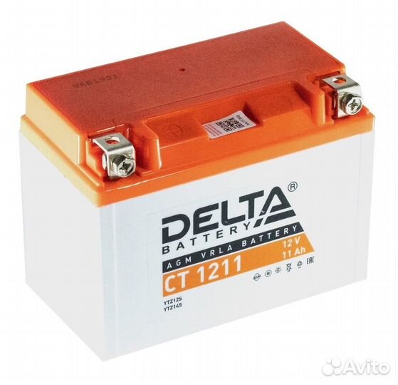 Аккумулятор delta ст-1211 зал п.п (YTZ12S)