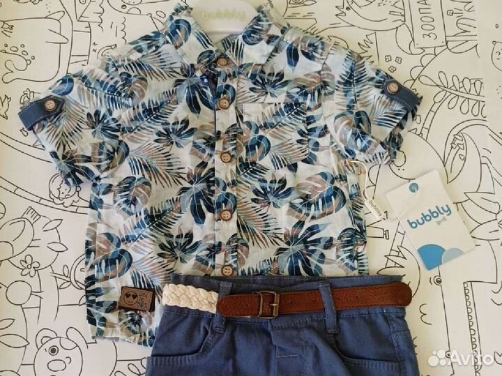 Комплект рубашка и шорты на мальчика