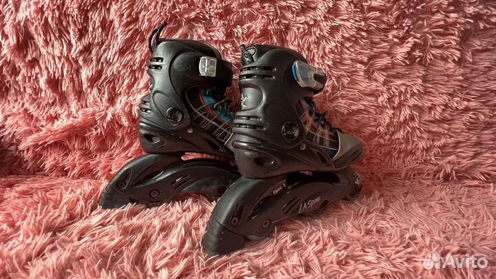 Роликовые коньки детские 32–34, б/у