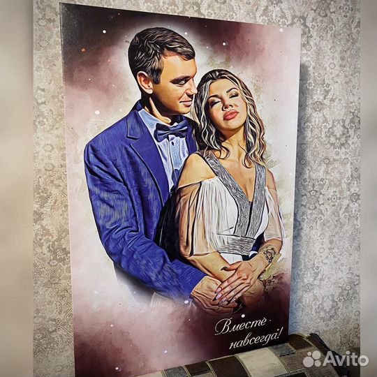 Арт Портреты на холсте по фото