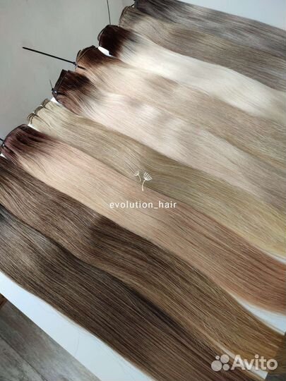 Биопротеиновые волосы для наращивания омбре