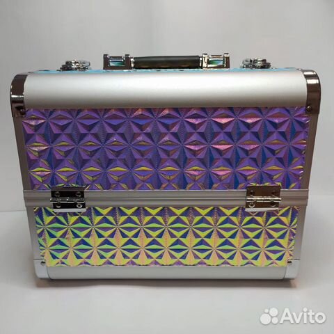 Бьюти кейс для мастера маникюра голографический