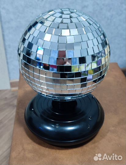 Диско шар зеркальный, светомузыка