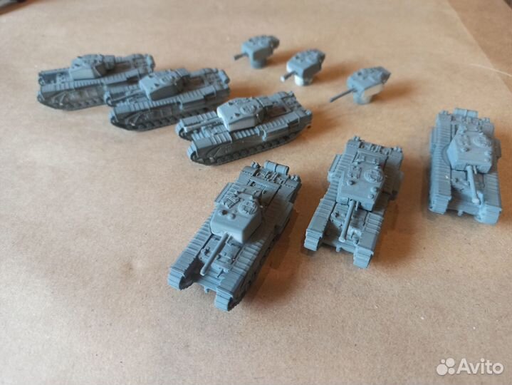 Модели английских танков, 1/100