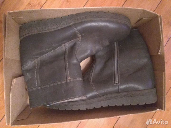 Зимние ботинки новые, натуральные кожа и мех