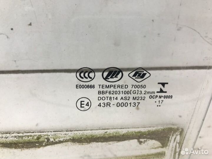 Стекло заднее левое Lifan Solano 2 LF479Q3 2017