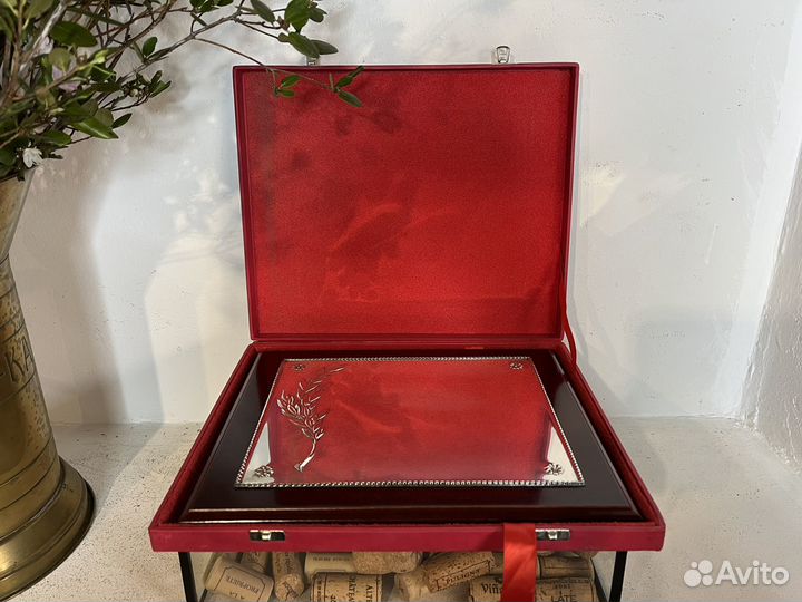 Плакетка открытка награда памятная в коробке