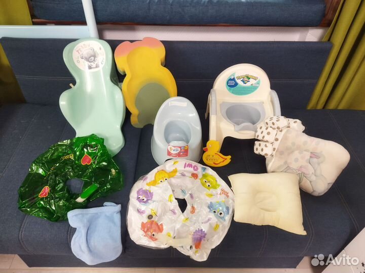 Горшок,горка, круг для купания,термометр
