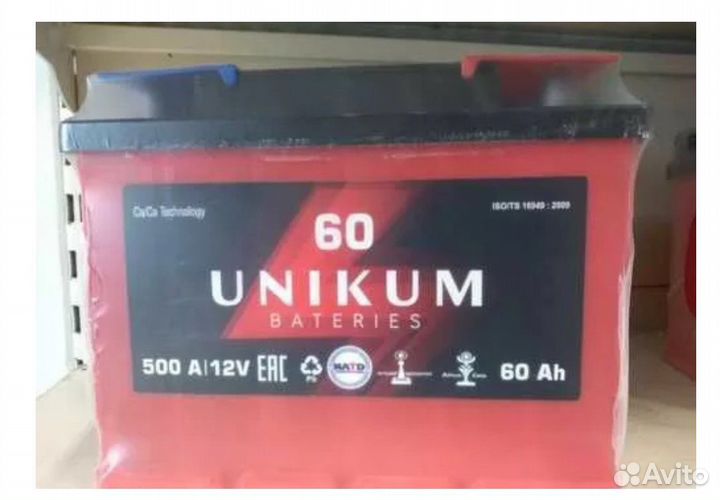 Аккумулятор Unikum 60 Ач на Датсун он до