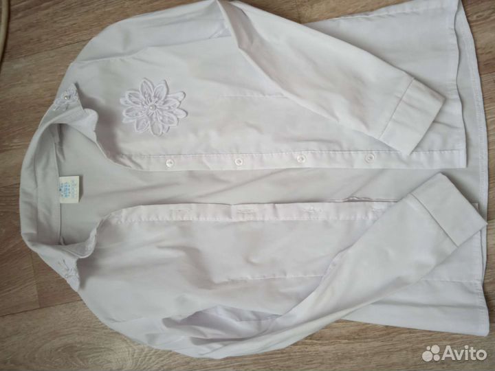 Блузки школьные для девочки 134-140