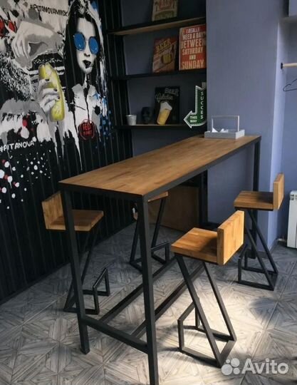 Столы в стиле лофт