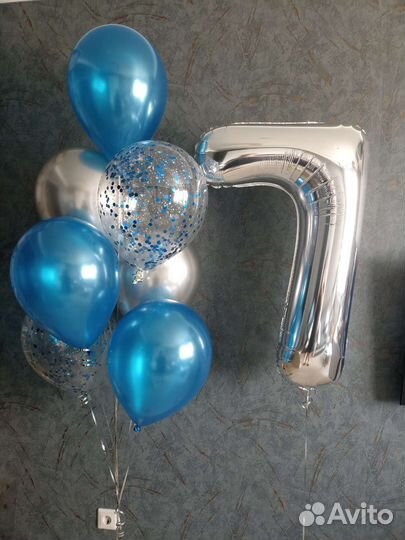 Воздушные шары с гелием, композиции с воздухом