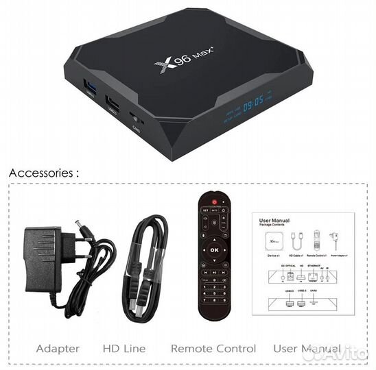 Смар тв Бокс,приставка TV BOX X96 MAX plus 2/16 5G